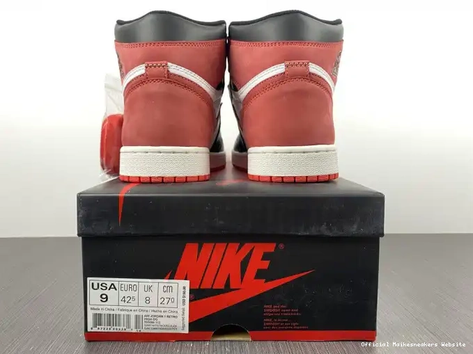 Official Maikesneakers 555088-112 Red' Retro Air OG High 1 Jordan 'Track 0502